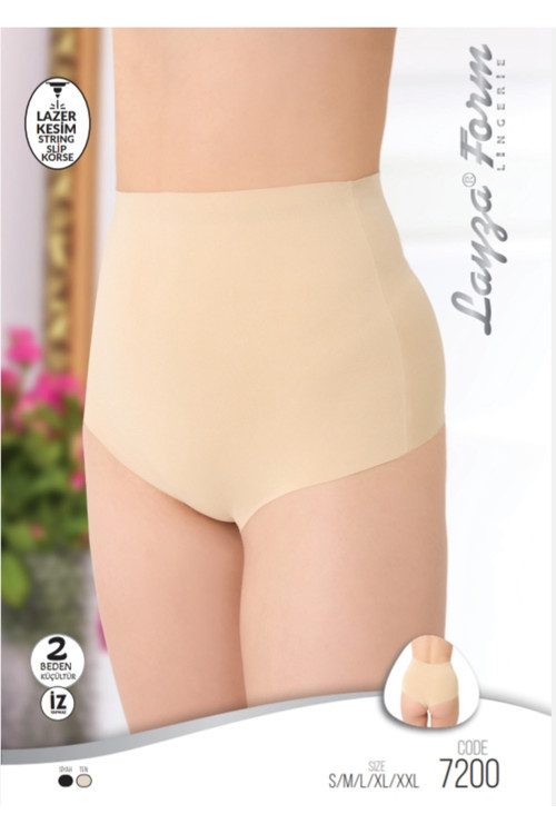 Layza Form Lazer Kesim String Slip Korse - İz Yapmaz, 2 Beden Küçültücü Etkili