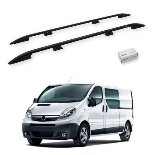 Turtle Opel Vivaro (X83) 2001-2014 / Kısa Şasi Tavan Çıtası Crown Siyah