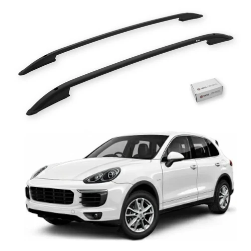 Turtle Porsche Cayenne (92A-E2) 2011-2017 Tavan Çıtası Crown Siyah