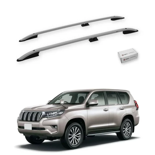 Turtle Toyota Land Cruiser Prado (J150) 2010-2023 Tavan Çıtası Crown Gri