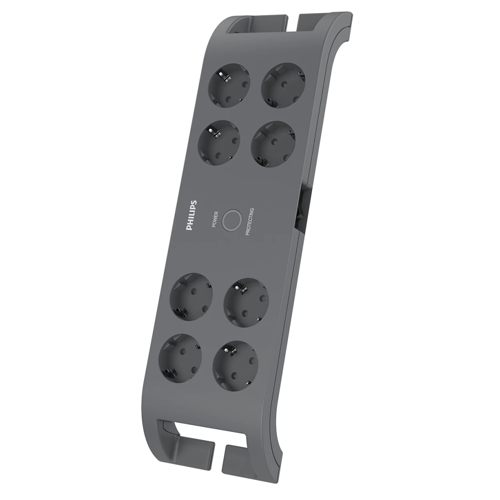 PHILIPS SPN3180A/62 8 Soket Akım Korumalı Priz 900 Joules 2Mt Kablo (Gri)(1923) - ETERNA6577-1452