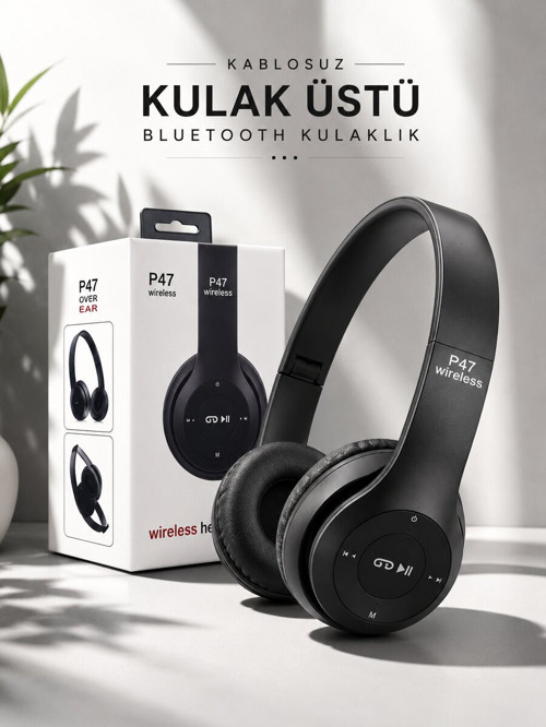 Kulak Üstü TF Kart ve AUX Destekli Ergonomik Bluetooth Kulaklık - ETERNA8625-8590