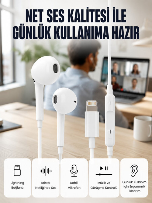 Derin Bas ve Net Ses Özellikli Kulak İçi Kulaklık Yeni Nesil - ETERNA2106-8613