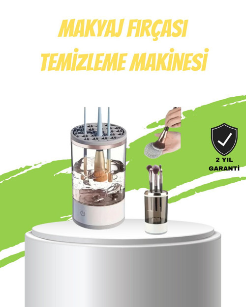 Otomatik Makyaj Fırçası Temizleyici Sonik Teknoloji USB Şarjlı - ETERNA2591-4054