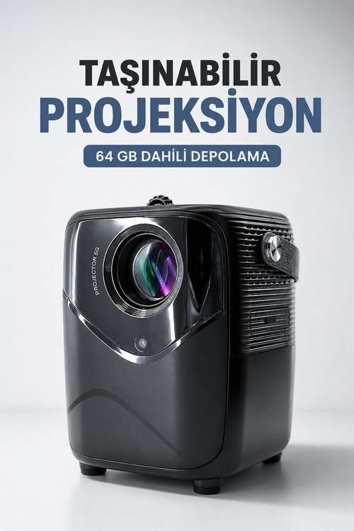 Taşınabilir Projeksiyon 64 GB Dahili Depolama - ETERNA7808-8544