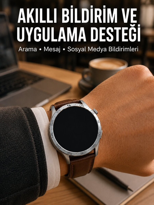 3 Kordonlu Bluetooth Görüşme Özellikli Akıllı Saat Seti - ETERNA4704-3636