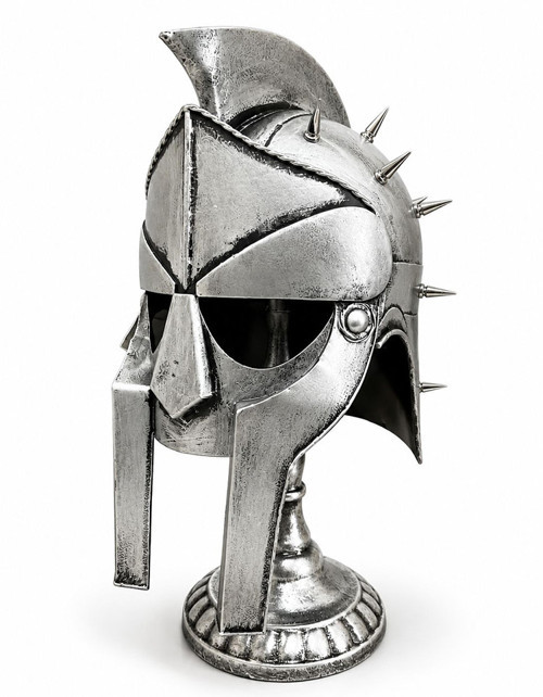 Spartalı Gladyatör Miğferi Biblosu - Metal - 45x20 cm Dekoratif Obje