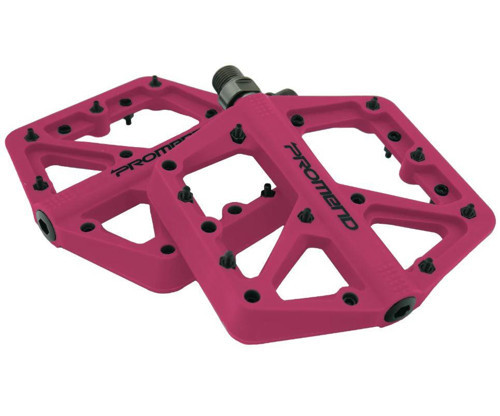 Promend Renkli Platform Pedal MTB Freeride Kaymaz Rulmanlı Plastik Pedal Ultra Hafif Pembe Renk