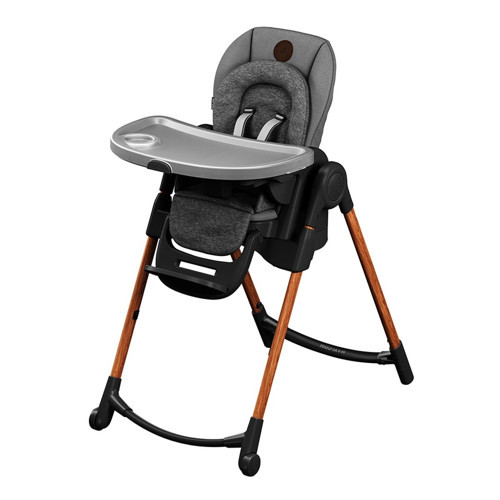 Minla Ahşap Mama Sandalyesi / Essential Grey