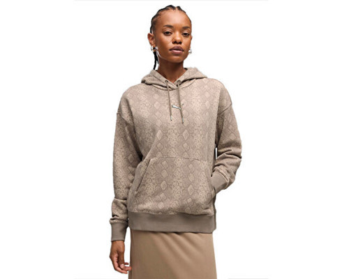 SNAKE PACK RELAXED HOODIE Kadın Günlük Sweatshirt 63874881 Gri