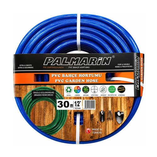 PVC Bahçe Hortumu, 30mt 1/2'' Bahçe Sulama Hortumu
