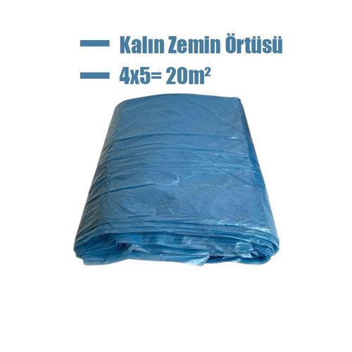 Kalın Zemin Örtüsü 4x5=20m², Hışır Örtü Eşya Koruma Örtüsü