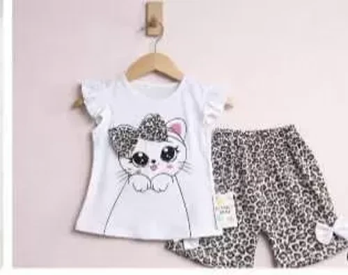 9/24 Ay Leopar Kedi Baskılı Bebek Takımı - Antiallerjik Kumaş ve Güvenli Dikiş Teknolojisi