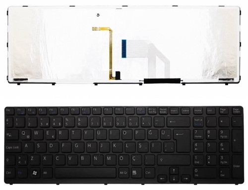 Sony Vaio SVE1711T1E. SVE1711T1R. SVE1711V1E klavye aydınlatmalı ışıklı Tuş takımı