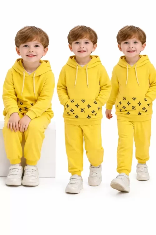 2-5 Yaş Kapşonlu Çocuk Takımı - Antialerjik, Çıtçıtlı ve Bebek Dostu