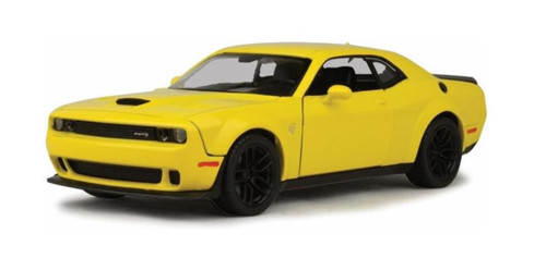 MotorMax 2018 Dodge Challenger SRT Hellcat Widebody 1/24 Sarı Model Araba