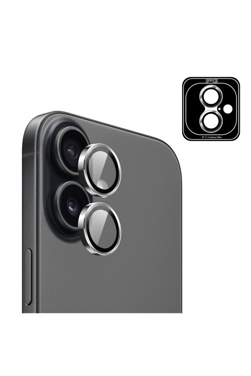 iPhone 17 için ProLENS Kamera Lens Koruyucu Alüminyum CD Çerçeveli, Kırılmaz Cam