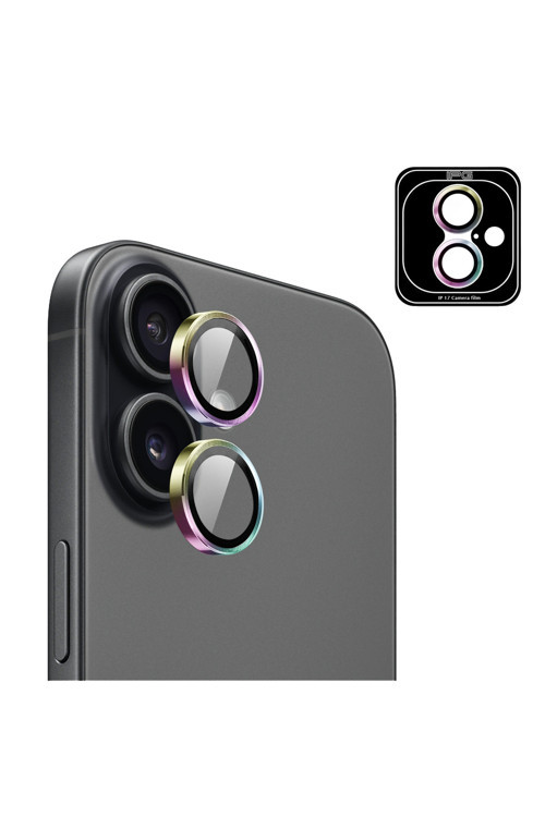 iPhone 17 için ProLENS Kamera Lens Koruyucu Alüminyum CD Çerçeveli, Kırılmaz Cam