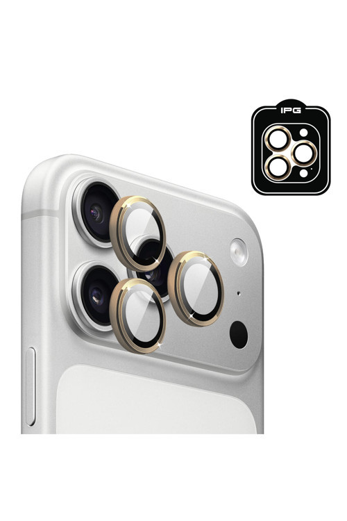 iPhone 17 Pro / iPhone 17 Pro Max için ProLENS Kamera Lens Koruyucu Alüminyum CD Çerçeveli, Kırılmaz Cam