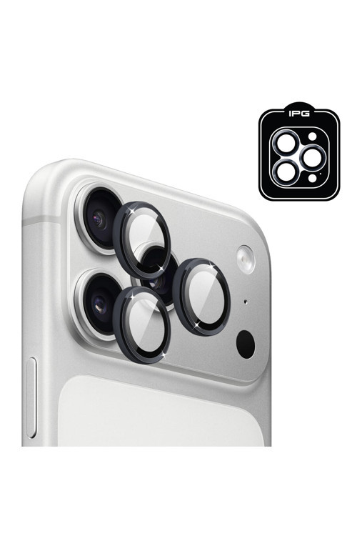 iPhone 17 Pro / iPhone 17 Pro Max için ProLENS Kamera Lens Koruyucu Alüminyum CD Çerçeveli, Kırılmaz Cam