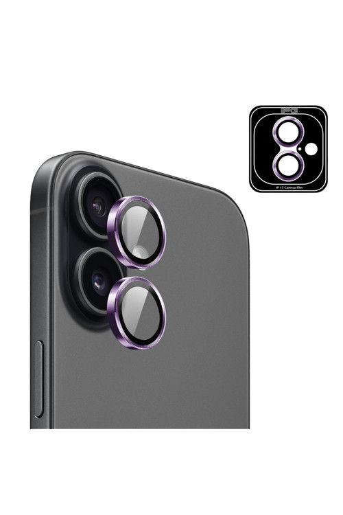 iPhone 17 için ProLENS Kamera Lens Koruyucu Alüminyum CD Çerçeveli, Kırılmaz Cam