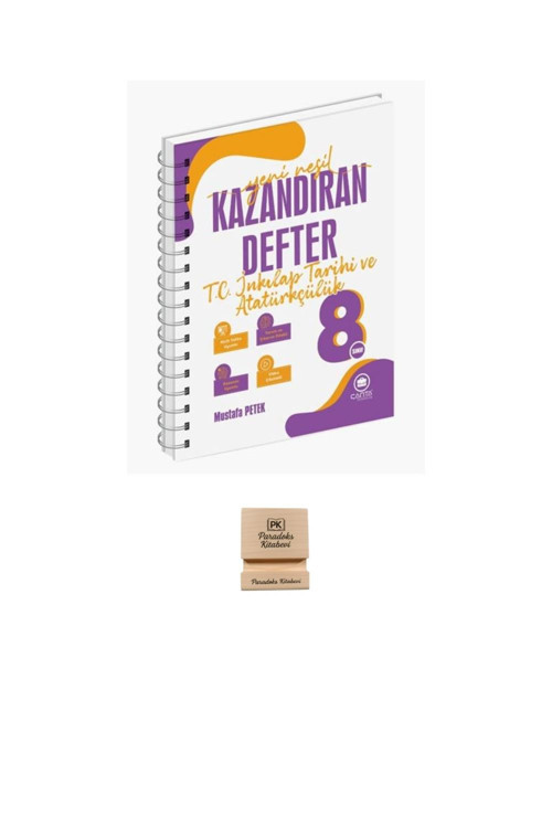 Çanta Yayınları LGS 8. Sınıf İnkılap Tarihi Yeni Nesil Kazandıran Defter + Telefon Standı