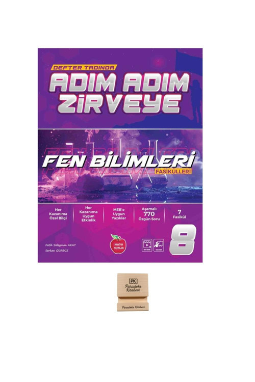 Newton LGS 8. Sınıf Adım Adım Zirveye Fen Bilimleri Fasikülleri + Telefon Standı
