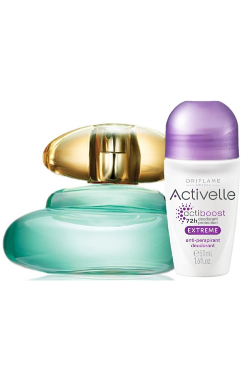 Elvie Edt 50 Ml Kadın Parfüm +Activelle Extreme Anti-Perspirant Roll-On Kozmetikdeposu01562