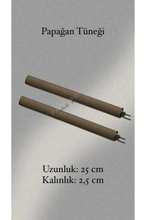 Papağan Tüneği 25 cm Büyük Kuşlar için Kalın Tünek,Jako Papağanı Tüneği,Pakistan Papağanı Tüneği