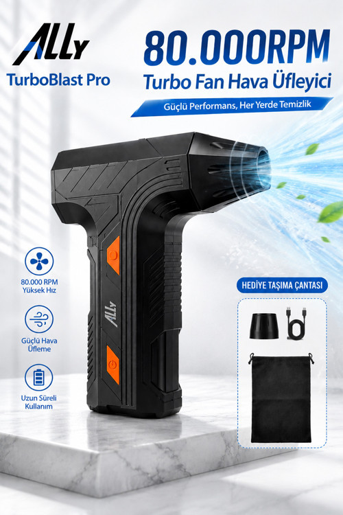 ALLY TurboBlast Pro Turbo Fan ,Hava Üfleyici 80000RPM
