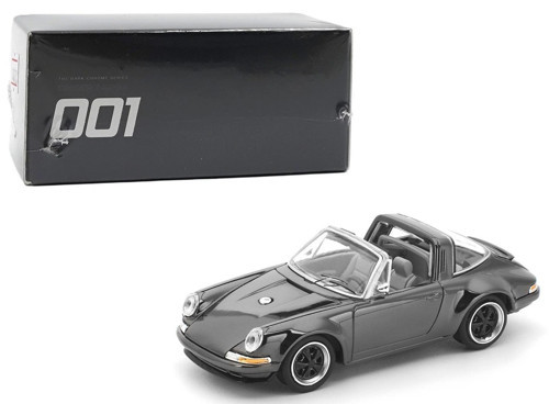 Pop Race 1:64 Porsche 911 Singer Targa Dark Chrome Edition PRDC001 Diecast Model Araba