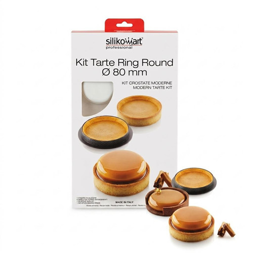 Kit Tarte Ring Round 80 mm Kek Kalıbı