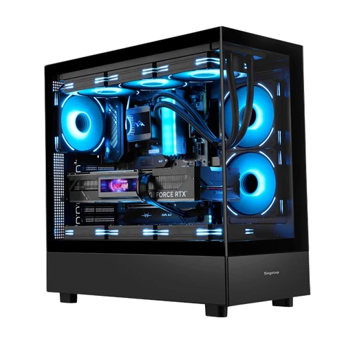 Endura Pro+ Siyah 850W 80+ Gold PCIE 5.1 Midi Tower Kasa (6xARGB Fan)
