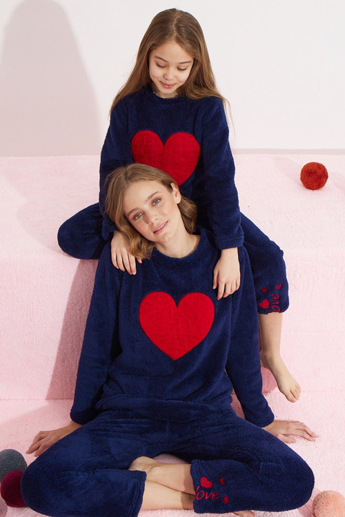 Alt-Üst Wellsoft Nakışlı Pijama Takım