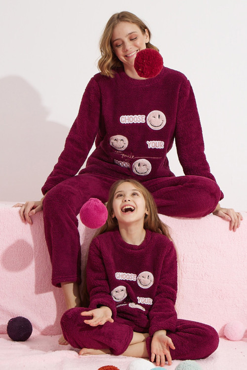 Alt-Üst Wellsoft Nakışlı Pijama Takım