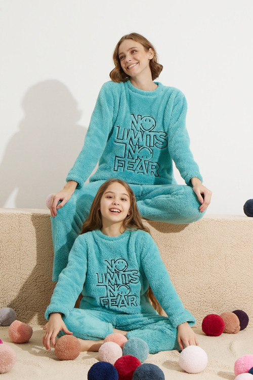 Alt-Üst Wellsoft Nakışlı Pijama Takım