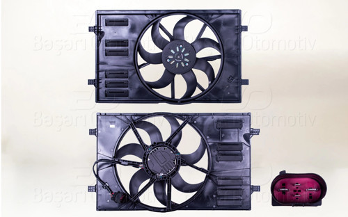 FAN MOTORU DAVLUMBAZLI (410 MM-4 FIS-7 KANAT-450W) AUDI A3 Q2 SEAT ATECA LEON SKODA KAROQ KODIAQ OCT
