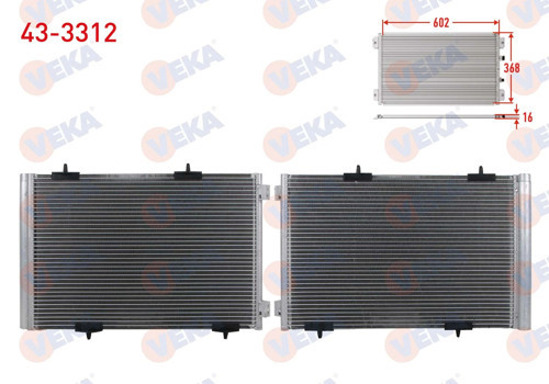 KLIMA RADYATORU PEUGEOT 301 1.2 PureTech - 1.2 VTI - 1.5 BlueHDI - 1.6 BlueHDI - 1.6 HDI - 1.6 VTI 1