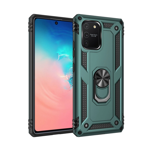 A91 / S10 Lite Sofya Yüzüklü Kapak - Yeşil