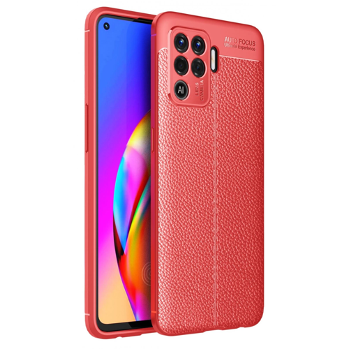 Reno 5 Lite Auto Focus Kapak - Kırmızı