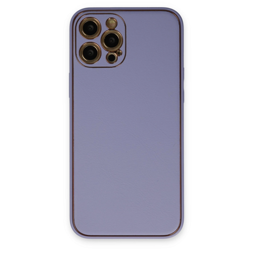 İphone 12 Coco Deri Kapak - Lila