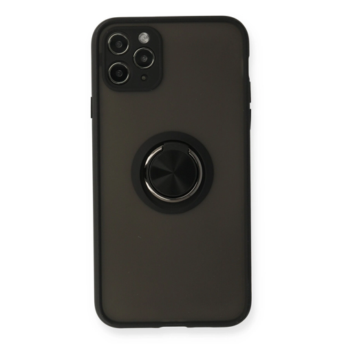 İphone 11 Montreal Yüzüklü Kapak - Siyah