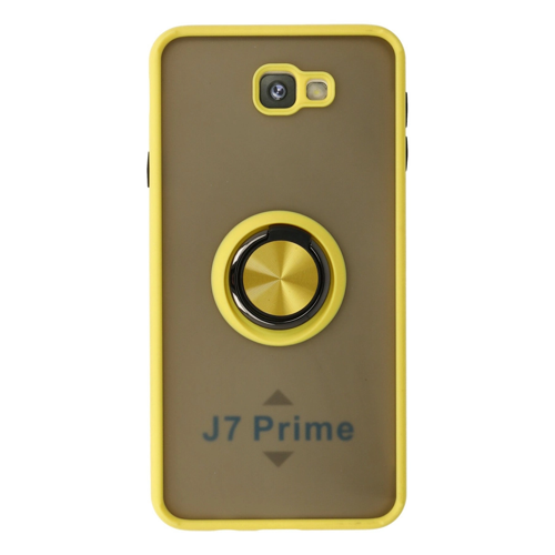 J7 Prime Montreal Yüzüklü Kapak - Sarı