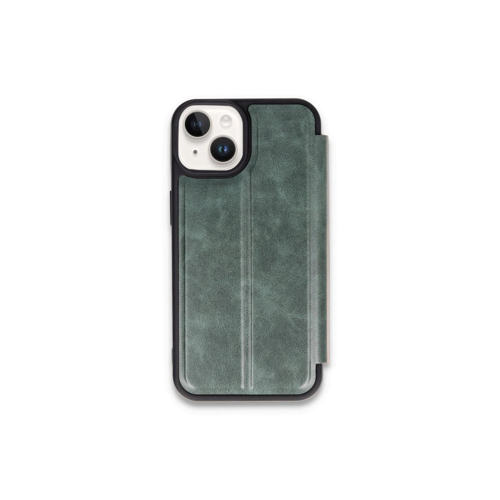 İphone 15 Flip Cover - Koyu Yeşil