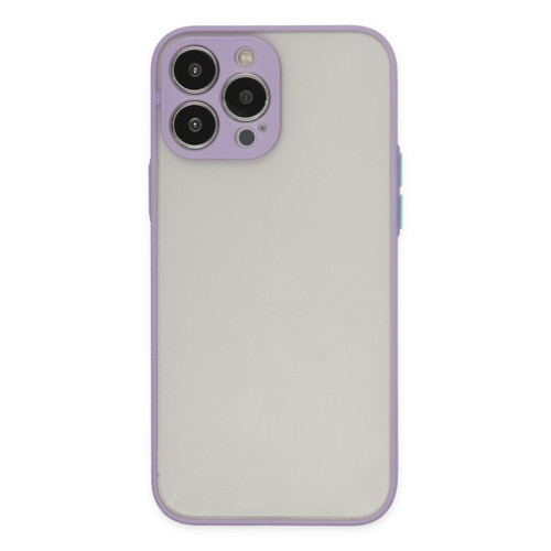 Apple iPhone 13 Pro Max Kılıf Montreal Silikon Kapak - Mor