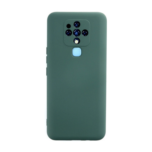 Tecno Camon 16 Kılıf Nano içi Kadife Silikon - Koyu Yeşil