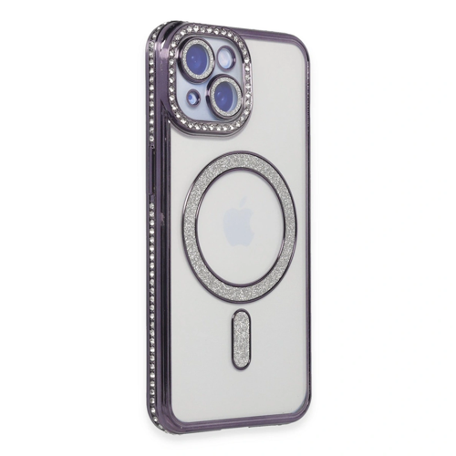 İphone 15 Joke Simli Magneticsafe - Derin Mor