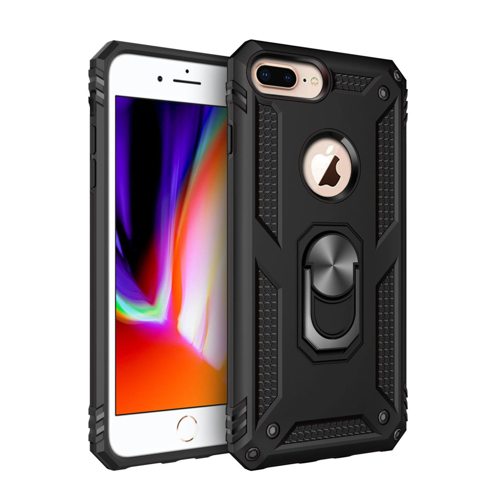 İphone 7 Sofya Yüzüklü Kapak - Siyah