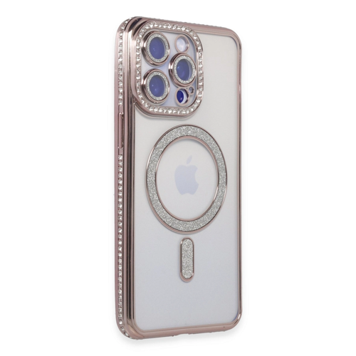 İphone 14 Joke Simli Magneticsafe - Pembe