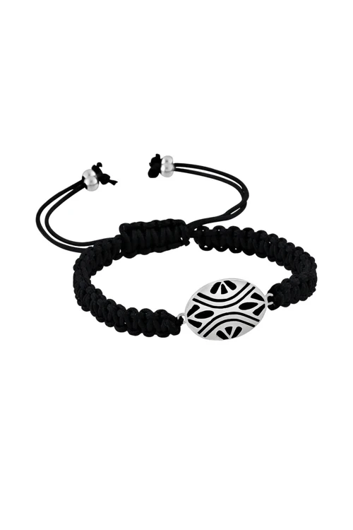 925 Ayar Gümüş Unisex Çatalhöyük Gümüş Bileklik B022301